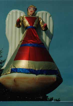 Angel helium parade balloon - We manufacture our helium parade inflatables in the USA.